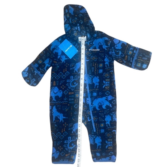 NEW Fleece Columbia Baby Bunting Blue with Animals. Size 6-12 months. - Picture 2 of 5
